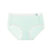 Quaouag Teen Girl Underwear Cute Panties for Girls Solid Colour Tartan Lace Triangles Underwear Comfortable Panties